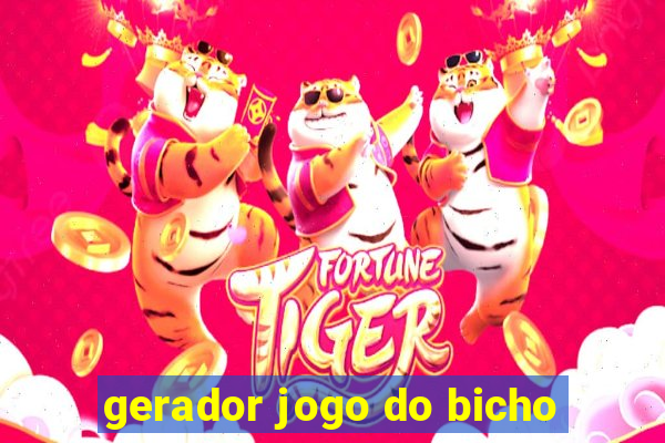 gerador jogo do bicho